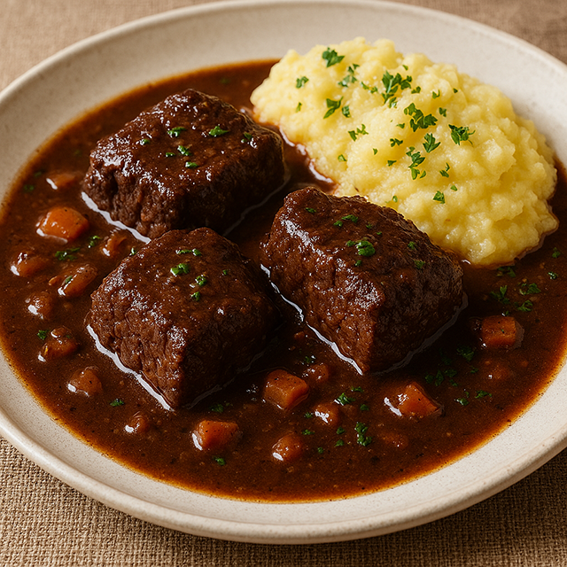 牛肉のバローロ煮込み（Brasato al Barolo）